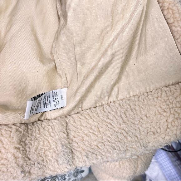 Thread & Supply Anthropologie Full Zip Teddy Jacket in Taupe Size S - Picture 13 of 15